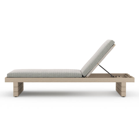 Leroy Outdoor Chaise - Brown/Faye Ash