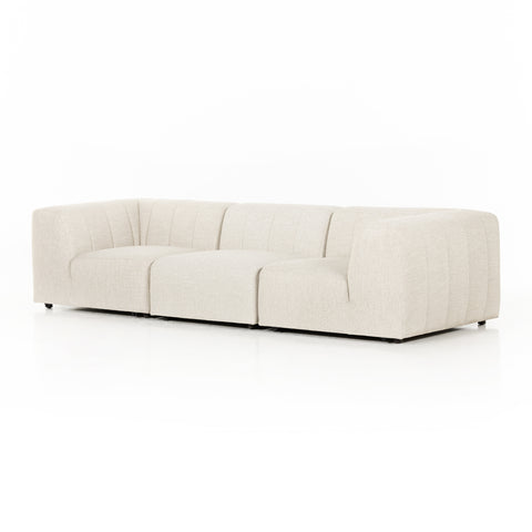 Gwen Outdoor 3Pc Sectional-Faye Sand