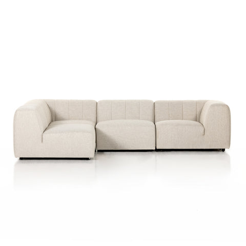 Gwen Outdoor 4Pc Sectional-Faye Sand