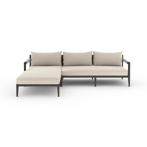 Sherwood 2Pc Sectional LAF Chaise-Bronze/Sand