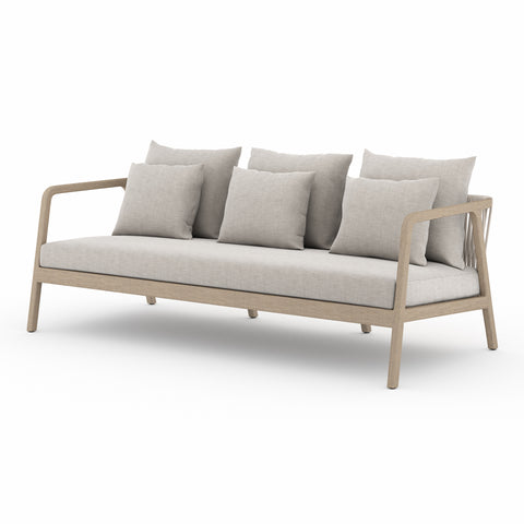 Numa Outdoor Sofa-Brown/Stone Grey