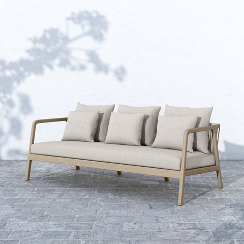 Numa Outdoor Sofa-Brown/Stone Grey