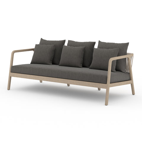 Numa Outdoor Sofa-Brown/Charcoal