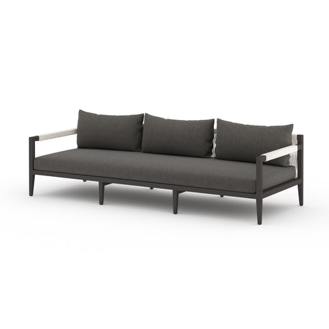 Sherwood Outdoor Sofa-93"-Bronze/Charcoal