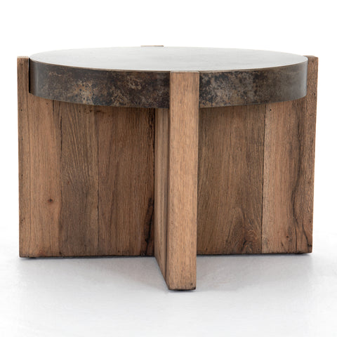 Bingham End Table-Distressed Iron