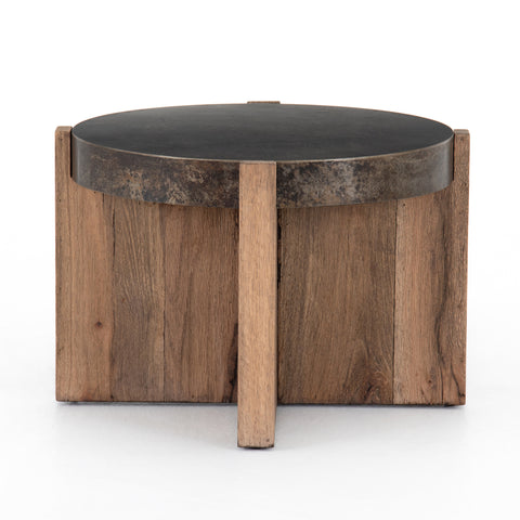 Bingham End Table-Distressed Iron