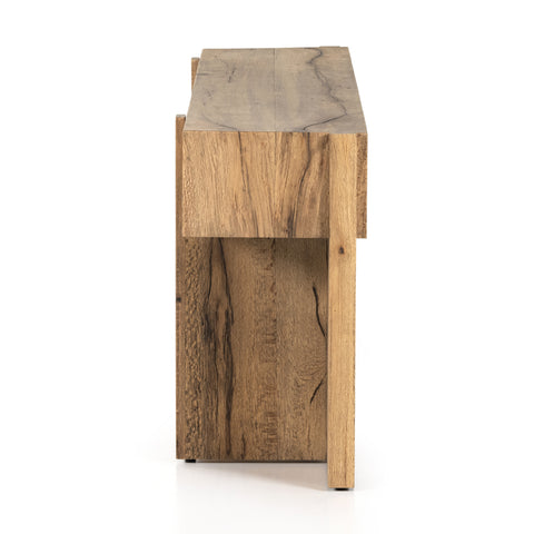 Bingham Console Table-Rustic Oak Veneer