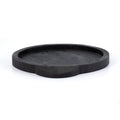 Tadeo Round Tray-Carbonized Black