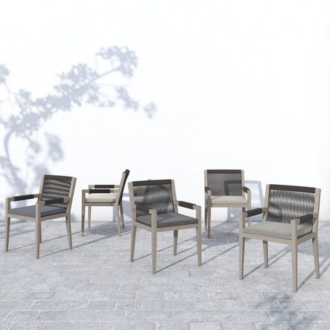 Sherwood Dining Armchair-Grey/Stone Grey