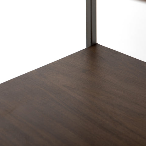 Trey Modular Wide Bookcase-Auburn Poplar