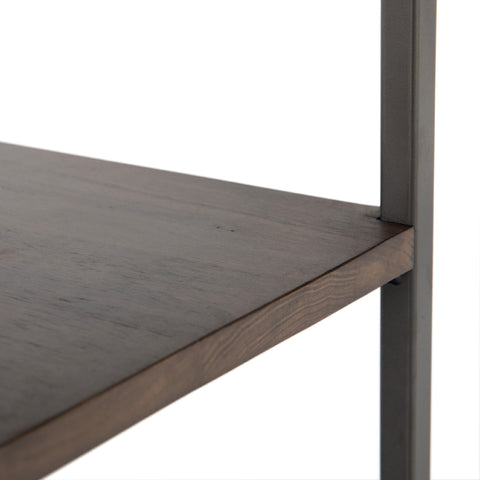 Trey Modular Wide Bookcase-Auburn Poplar