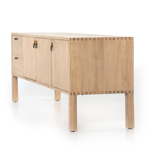 Isador Media Console-Dry Wash Poplar