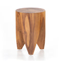 Petros Outdoor End Table-Natural Teak