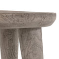 Zuri Round Outdoor End Table-Grey