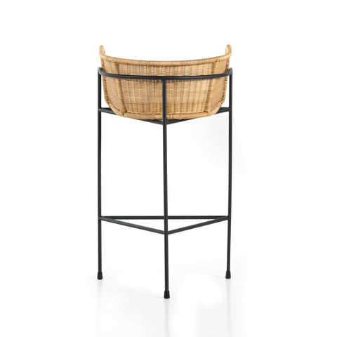 Destin Bar Stool - Light Woven Rattan