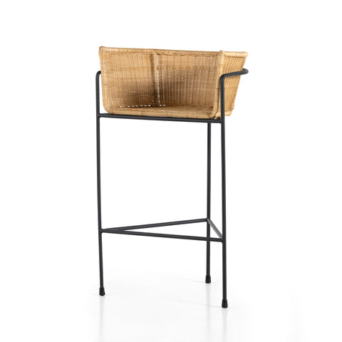 Destin Bar Stool - Light Woven Rattan