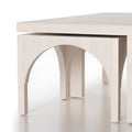 Amara Coffee Table w/ Nesting Arch Stls- Off White
