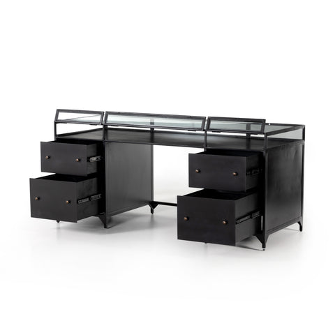 Shadow Box Executive Desk-Black