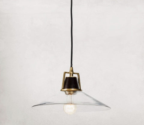 Novak Glass Pendant - Clear Glass