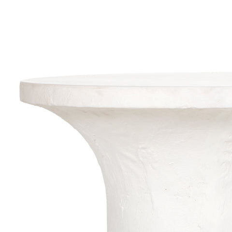 Parra Low End Table - Plaster Molded Conc