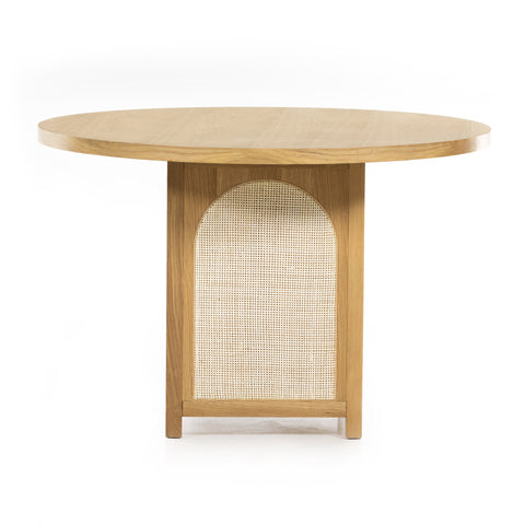 Allegra Dining Table-Honey Oak Veneer