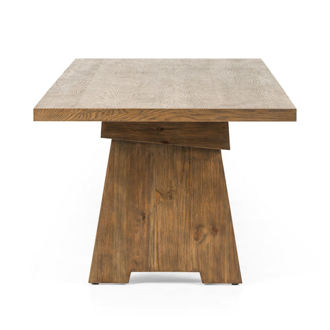 Darnell Dining Table 110"-Bleached Oak