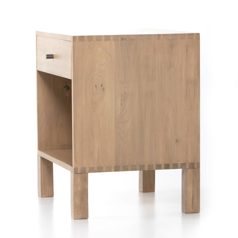 Isador Nightstand-Dry Wash Poplar