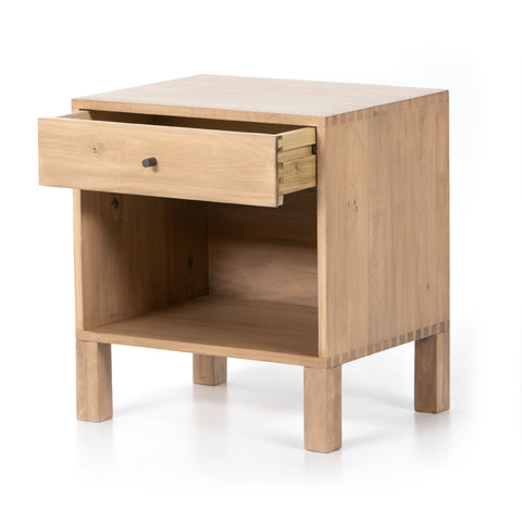 Isador Nightstand-Dry Wash Poplar