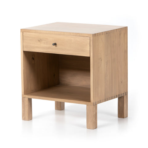 Isador Nightstand-Dry Wash Poplar