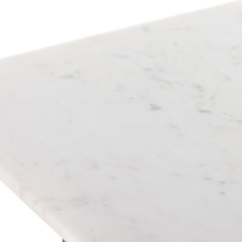 Terrell End Table-White Marble