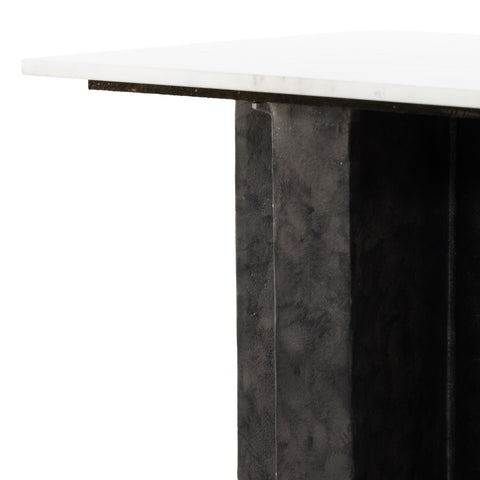 Terrell End Table-White Marble