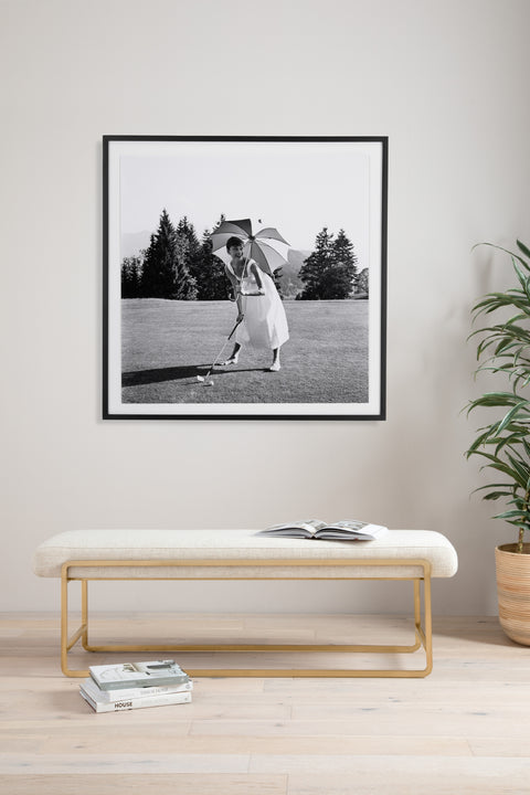 Golfing Hepburn By Getty Images - 24" X 24"