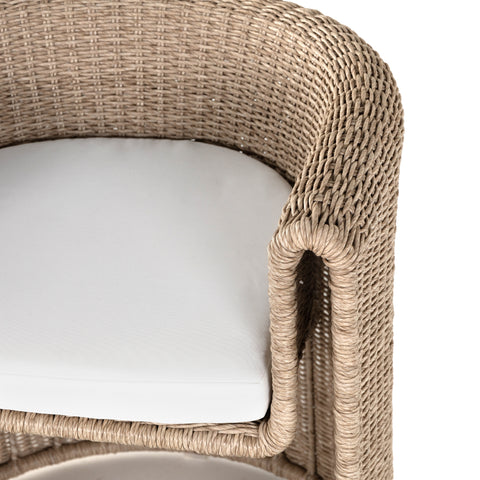 Tucson Outdoor Dining Armchair-White