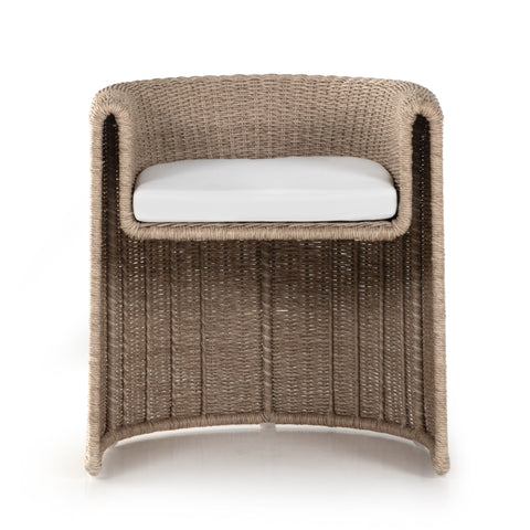 Tucson Outdoor Dining Armchair-White