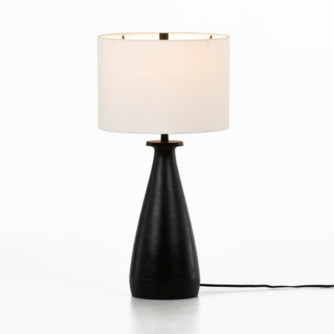 Innes Table Lamp-Matte Black Cast