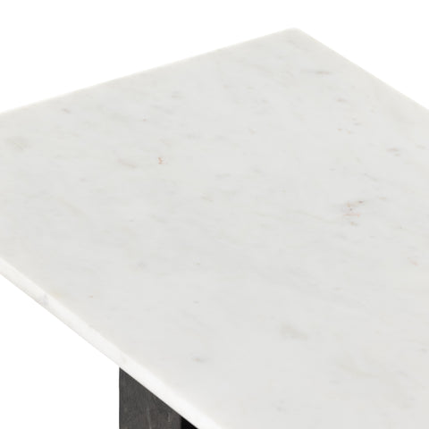 Terrell Console Table-White Marble