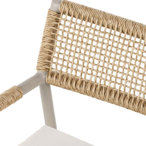 Niles Outdoor Dining Armchair-Natural Hyacinth
