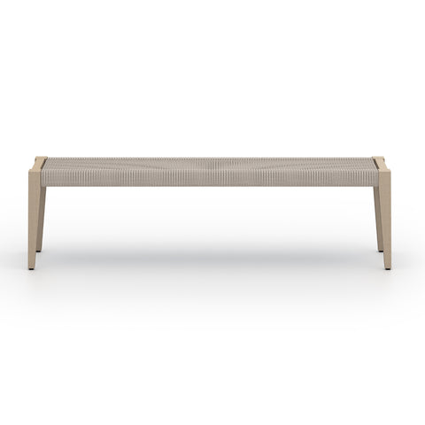 Sherwood Outdoor Dining Bench-Brown