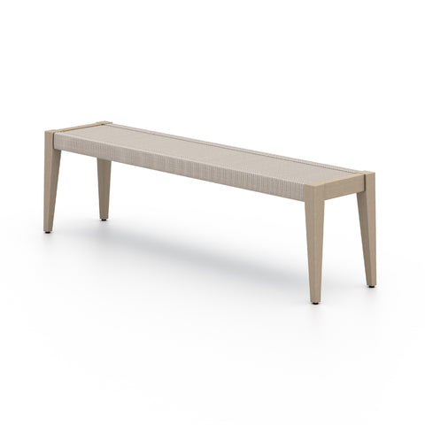 Sherwood Outdoor Dining Bench-Brown