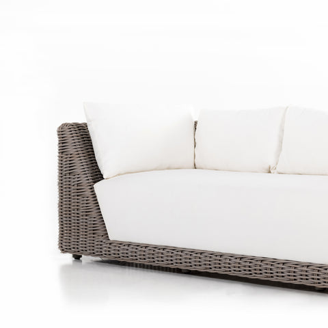 Como Outdoor Sofa-97"-Natural Woven