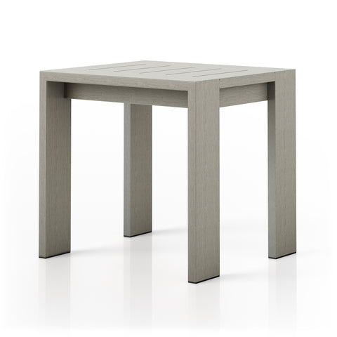Monterey Outdoor End Table-Weatherd Grey