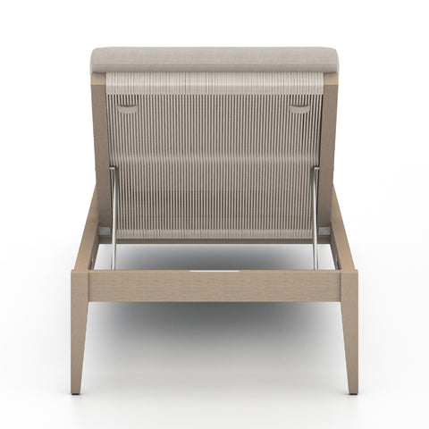 Sherwood Outdoor Chaise - Brown/Stone Grey