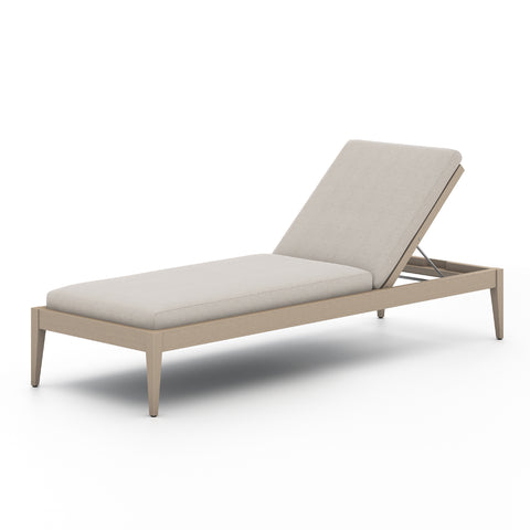 Sherwood Outdoor Chaise - Brown/Stone Grey