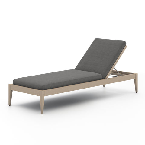 Sherwood Outdoor Chaise - Brown/Charcoal