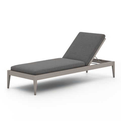Sherwood Outdoor Chaise-Grey/Charcoal