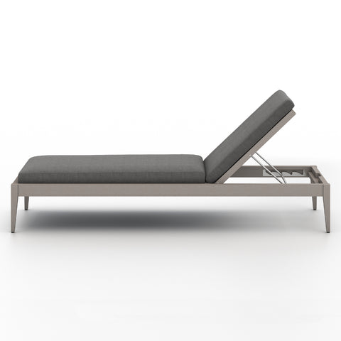 Sherwood Outdoor Chaise-Grey/Charcoal