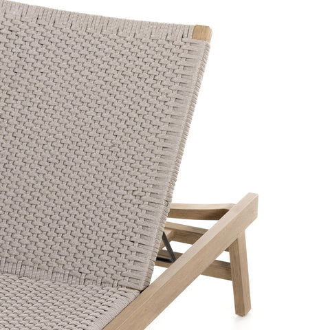 Delano Outdoor Chaise - Washed Brown - IN STOCK