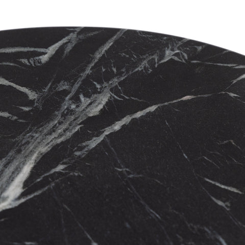 Marble Lazy Susan - Polished Black Marble