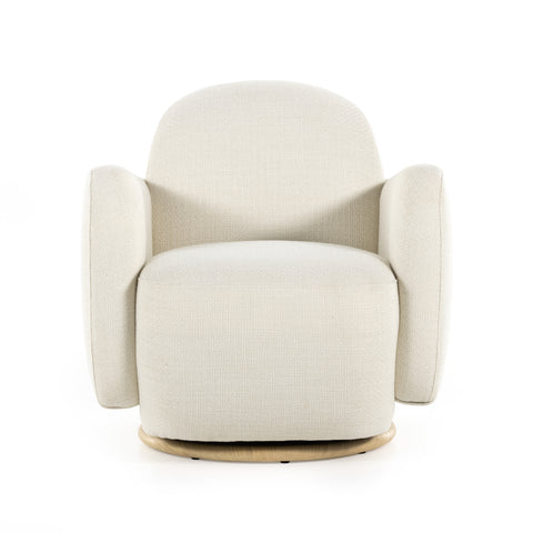 Enya Swivel Chair-Gibson White