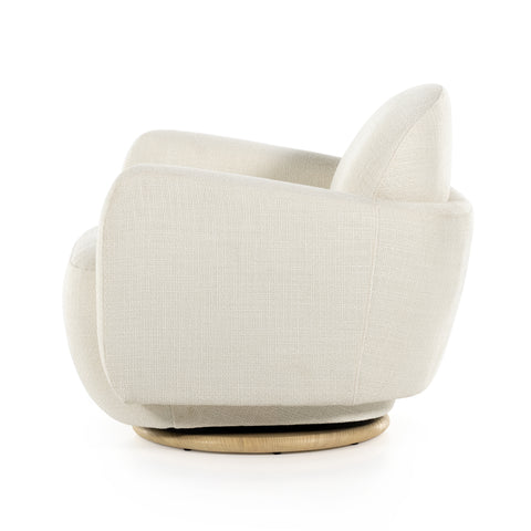 Enya Swivel Chair - Gibson White